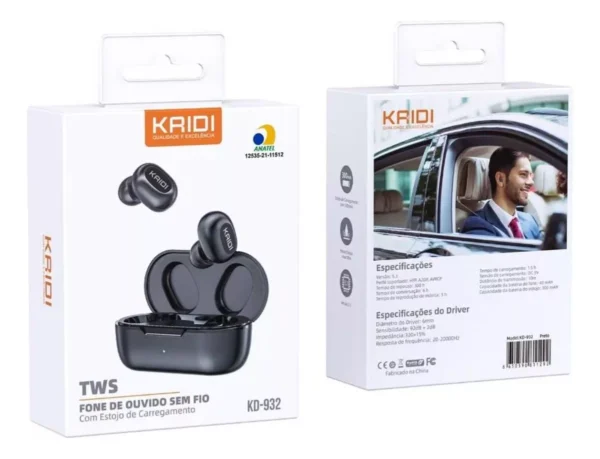 Fone Kaidi Tws Kd-932: Som De Qualidade E Conforto - Image 2